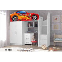 Ліжко-кімната - Маквін (червоний). 170х80см