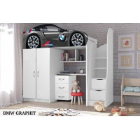 Ліжко-кімната - BMW Graphite (чорний). 170х80см